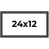 PosterPalooza | Panoramic Linear Black Picture Frame - UV Acrylic, Foam Board Backing, Hanging Hardware - 2 of 4