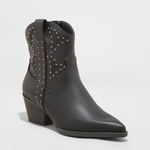 Wanted studded 2024 western bootie