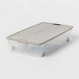 60qt Latching Underbed Gray - Brightroom™