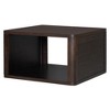 NicBex 30.8" Farmhouse Square Coffee Table with Storage, 2-Tier Center Table with Half-Open Shelving, Natural Wood Finish Living Room Table - 3 of 4
