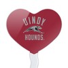 University of Indianapolis Greyhounds Heart Love Cupcake Picks Toppers Decoration Set of 6 - 2 of 4