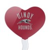 University of Indianapolis Greyhounds Heart Love Cupcake Picks Toppers Decoration Set of 6 - image 2 of 4