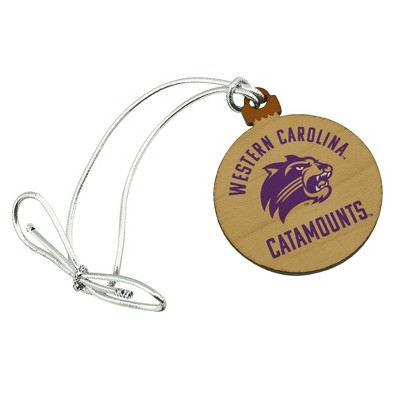 Western Carolina Catamounts Mini Small Tiny Wood Christmas Tree Holiday Ornament