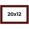 PosterPalooza | Weathered Red Picture Frame - UV Acrylic, Backing Board, Hanging Hardware Included - 2 of 4