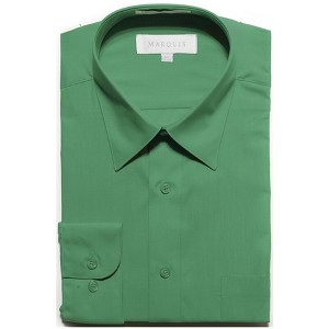 Classic Regular Fit Long Sleeve Point Collar Dress Shirt - 1 of 4