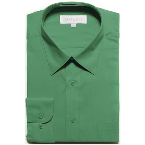 Dark green dress sales shirt