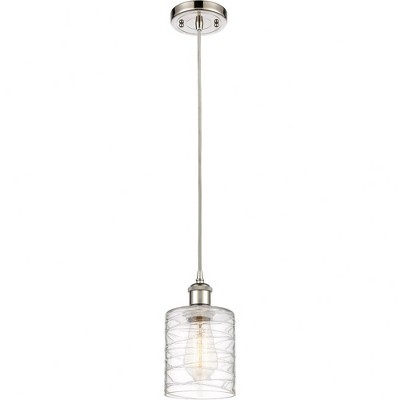 Cobbleskill - 1 Light Cord Hung Mini Pendant In Industrial Style-8 Inches Tall and 5 Inches Wide