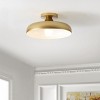 Willet 13.25" Flush Mount - FLU4096 - Gold - Safavieh - 4 of 4