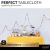 Plastic Tablecloth Disposable, Tablecloths for Rectangle Tables 54 inch. x 108 inch. Fits Tables Up to 8 Feet, Table Cloth for Party - SparkSettings - 4 of 4
