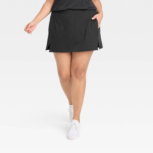 Women's Knit Slit Skort - All In Motion™ Black XXL