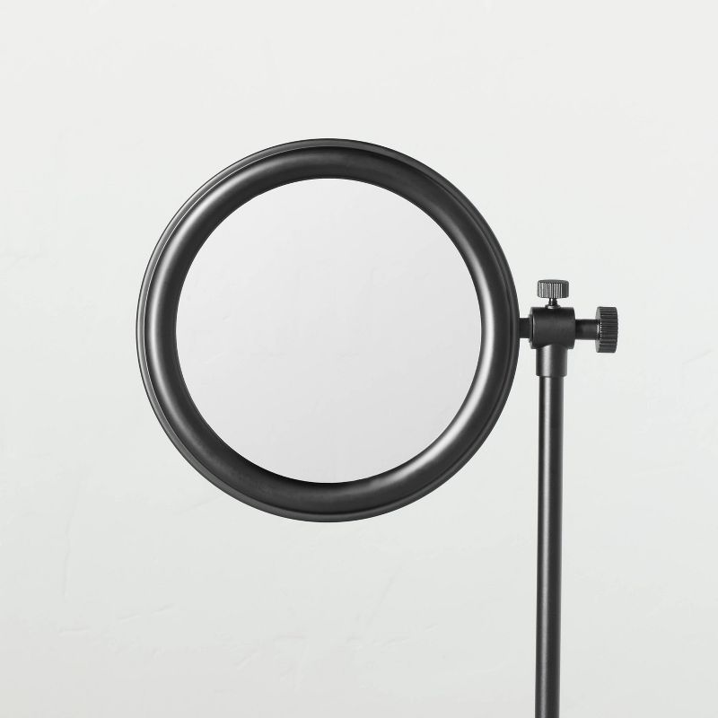 Two-Sided Vanity Mirror with Tray Base Matte Black - Hearth &#38; Hand&#8482; with Magnolia, 4 of 6