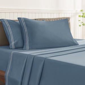 SUBRTEX 4-Piece Silky Soft Tencel Bed Sheet Set – Cooling Sheets with Deep Pockets, Flat Sheet, and Pillowcases - 1 of 1