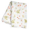 Baby Gift Set, Crib Sheet & Swaddle Newborn Gift Box, Woodland Theme - 3 of 4