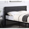 Queen Size Metal Platform Bed with Headboard for Bedroom - 4 of 4