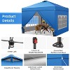 Ainfox 12ft x12ft Pop Up Canopy Outside Canopy, Patented One Push Tent Canopy with Wheeled Carry Bag, Bonus 8 Stakes and 4 Ropes - 3 of 4