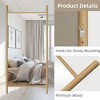 PexFix 35 in. W x 73 in. H Ladder-Style Solid Wood Framed Mirror in Brown - 4 of 4