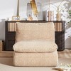 Ergonomic Corduroy Bean Bag Chair for Adults, Oversized Memory Foam Floor Sofa for Living Room, Bedroom or Game Room-The Pop Home - 2 of 4