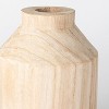 9" Decorative Wooden Vase Natural - Threshold™ designed with Studio McGee - image 3 of 4