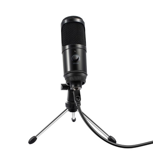 Insten Usb Condenser Microphone - Plug & Play Studio Mic With Accessories  For Vocals Audio Recording, Pc Gaming, Streaming, Karaoke & Podcast, Black  : Target