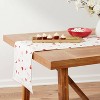 72" x 14" Cotton Scattered Heart Table Runner - Threshold™ - image 2 of 3