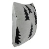 Northlight 18" White and Black Forest Trees Knit Christmas Throw Pillow - 3 of 4
