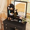 FUFU&GAGA Makeup Vanity Set with Mirror and Stool Drawer and Shelf - 4 of 4