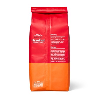 Hazelnut Flavored Medium Roast Ground Coffee - 12oz - Market Pantry™