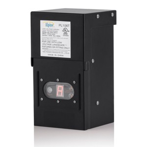 Alpine Corporation 200 Watt Steel Transformer with Timer and Photo Cell Black - 1 of 4