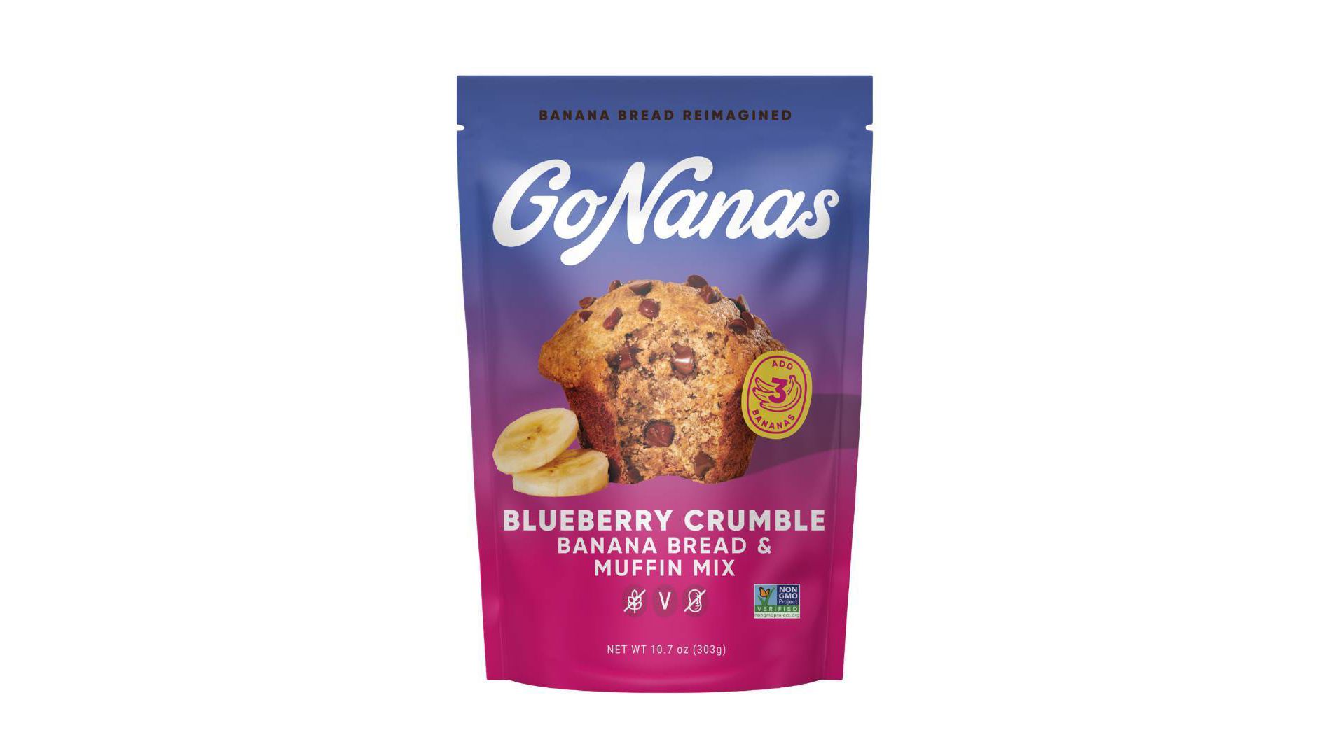 GoNanas Blueberry Crumble Banana Bread - 10.07oz