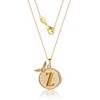 Harry Potter Wizarding World Golden Snitch Initial Z Gold Plated Pendant Necklace, 18" - 4 of 4