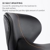 NicBex Swivel Adjustable Height Bar Stools,Modern Bar Chair with Stainless Steel Base and Footrest for Home Kitchen Counter,Black - 4 of 4