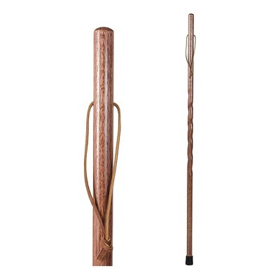 Brazos Twisted Backpacker Red Oak Wood Walking Stick 55 Inch Height