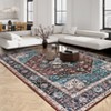 Vintage Area Rug, Large Washable Non-Shedding Boho Carpet for Living Room Bedroom, Soft Floor Rug for Office Nursery Home Decor - 4 of 4