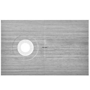 VEVOR Shower Curb Kit, 60"x38" Shower Pan Kit with 6.3" Offset Drain, Lightweight EPS Shower Installation Kits with 2 Waterproof Cloths, Grey - 1 of 4