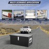 20 Inch Aluminum Diamond Plate Tool Box With Lock and Keys - 2 of 4