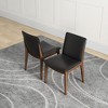 Vynxaria Black Dining Chairs - Set of 2 for Mid-Century Modern Flair - 2 of 4