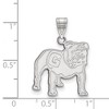 Black Bow Jewelry 10k White Gold Georgia Bulldogs NCAA Large Pendant - 2 of 3