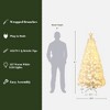 LuxenHome White Fiber Optic Christmas Tree with Snowflake Lights, Holiday Centerpiece Décor - 4 of 4