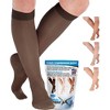 Absolute Support Women’s Sheer 20–30mmHg Graduated Compression Socks, Knee High – Travel, Varicose Veins & Swelling Relief, A205T - 2 of 4