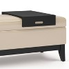 NicBex 42.3" Storage Bench Rectangle Ottoman with Storage Faux Leather Serving Tray Bench for Bedroom, Entryway - 2 of 4