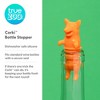 TrueZoo Corki Bottle Stopper, Corgi Animal Cork, Novelty Wine Stopper, Silicone, Set of 1, Orange - 2 of 4