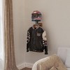 Helmet Stand, Motorcycle Helmet Holder - Solid Wood & Iron Wall Mount Rack with Hook, Max 88LBS for Tactical Gear/Racing Helmets - 3 of 4