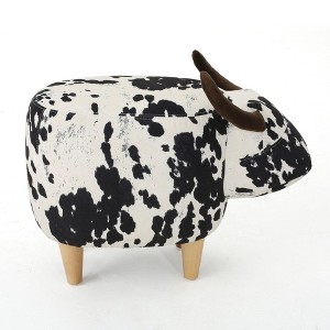 Maliang Cow-Shaped Ottoman, Modern Ottoman, Suitable for Living Room, Bedroom, Porch, Garden, Backyard, Balcony - 1 of 4