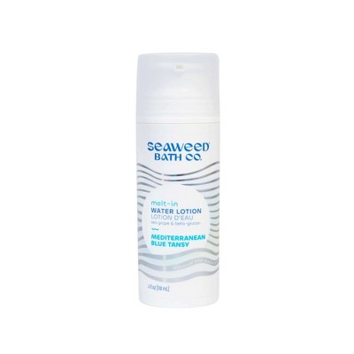 Melt-in Water Lotion Mediterranean Blue Tansy by The Seaweed Bath Co.  -  4 oz Liquid