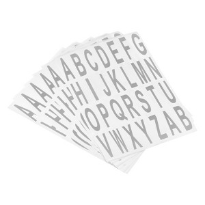 Unique Bargains Office Home Warehouse Self-Adhesive Letter Stickers 15 Sheet - 1 of 4