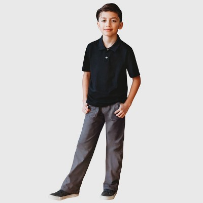 City Threads Boys Soft Cotton 3-Pocket Jersey Pants - UPF 50+ - USA-Made