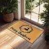 1 PCS of Christmas letter printed door mat with different sizes, absorbent, anti slip, wear-resistant decorative door mat suitable for doorways - 4 of 4