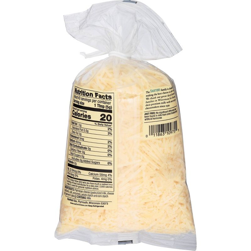 Sartori Shredded Parmesan Cheese Bag - 7oz, 2 of 4