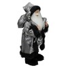 Northlight 24" Santa Claus with Gifts Christmas Figure - Silver and Black - 4 of 4