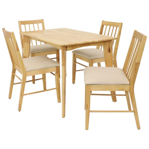 4 seater discount rubberwood dining table